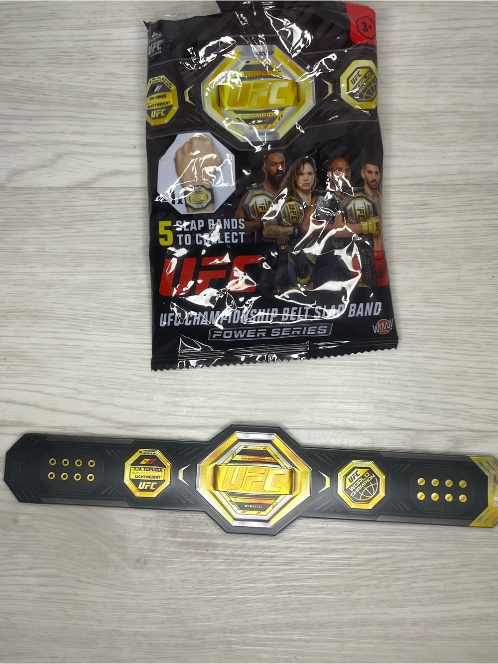 New open bag UFC Championship Belt Slap Band Ilia Topuria Collect all 6